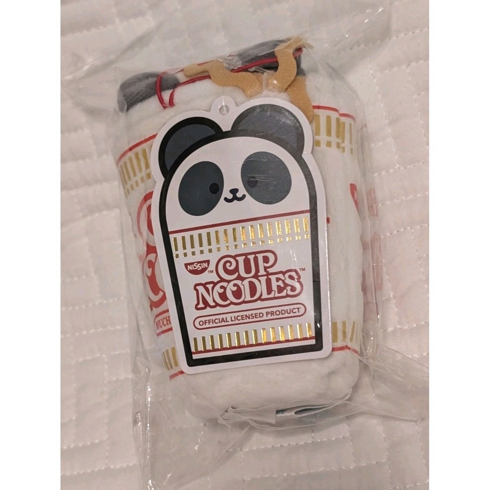 Anirollz Cup Noodles Panda Plush‎ Stuffed Toy Small Ramen Noodle Sealed 4.5"